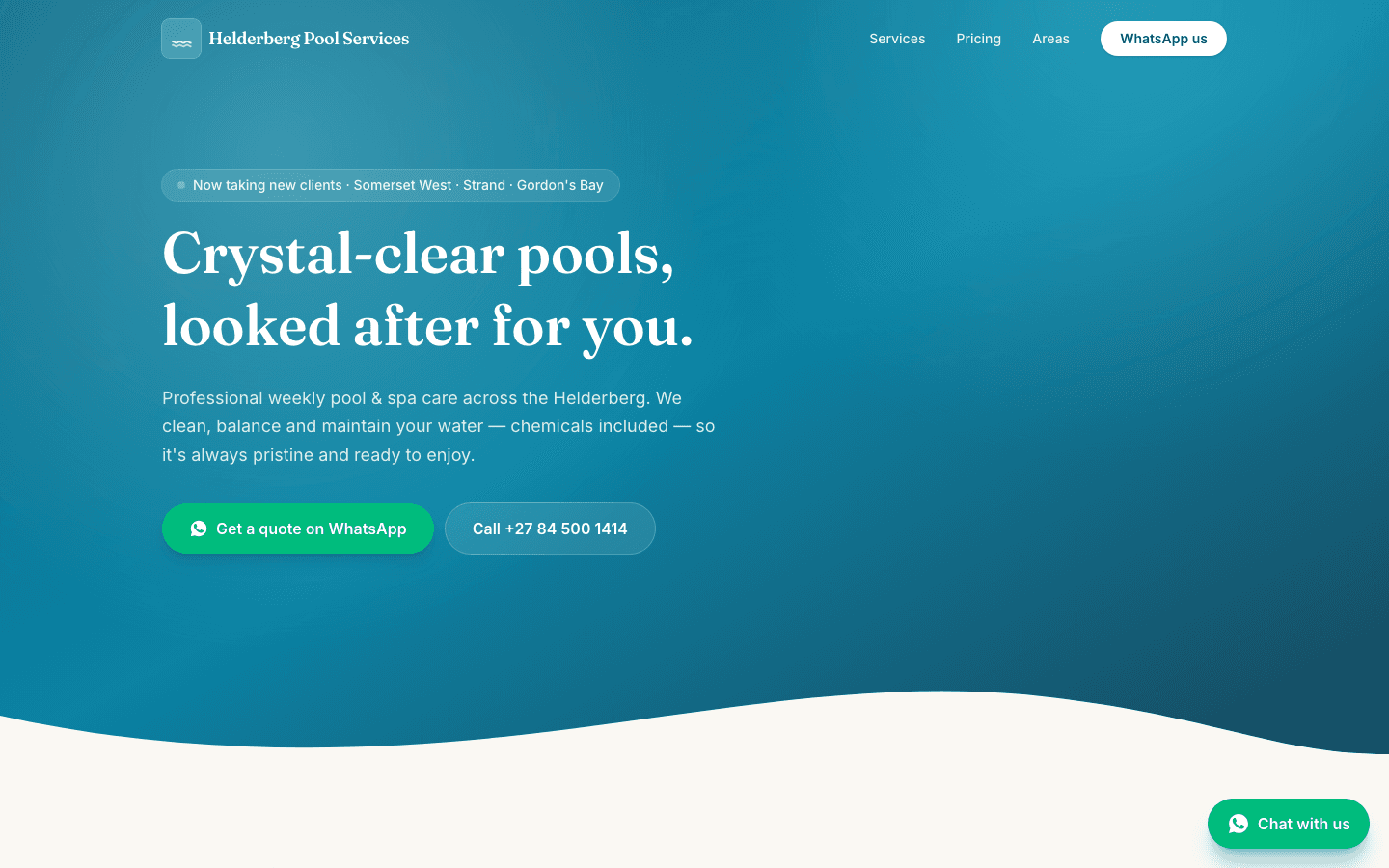 Helderberg Pool Services screenshot